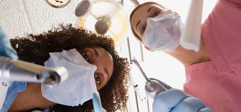 Dentist and dental nurse